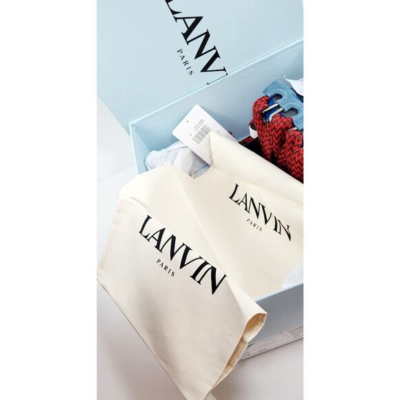 Lanvin Curb Slip-On Sneakers Men\'s Size US8 EU41 Blue Made In PORTUGAL. main image 9